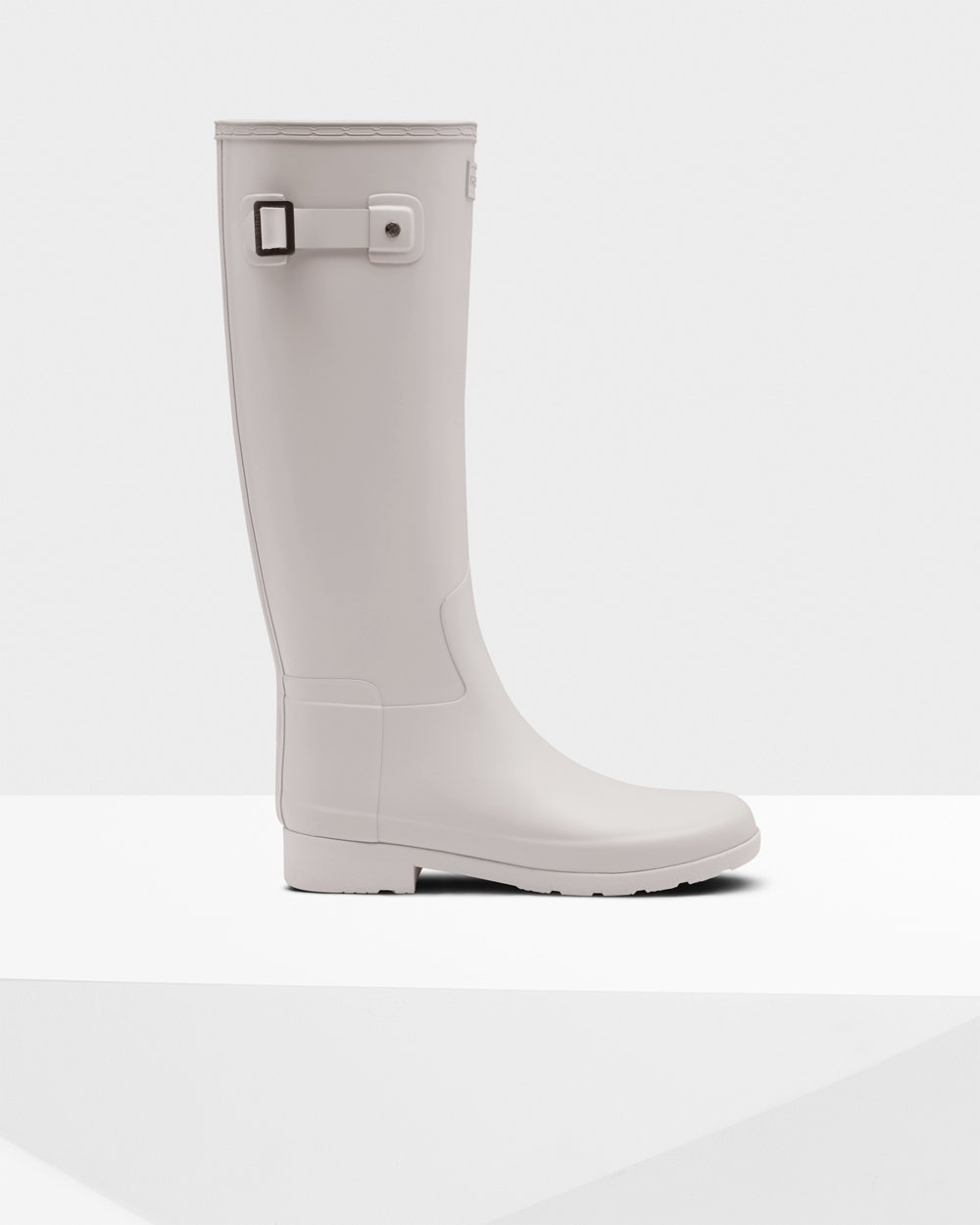 Women Hunter Refined Slim Fit | Tall Rain Boots Grey | NZ-24038-DJGT